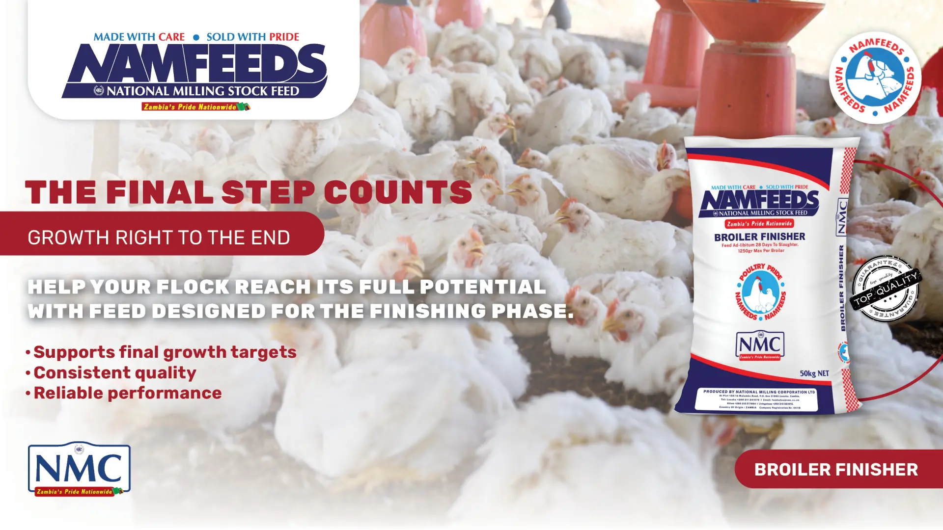 Broiler finisher | Namfeeds National Milling stock feed