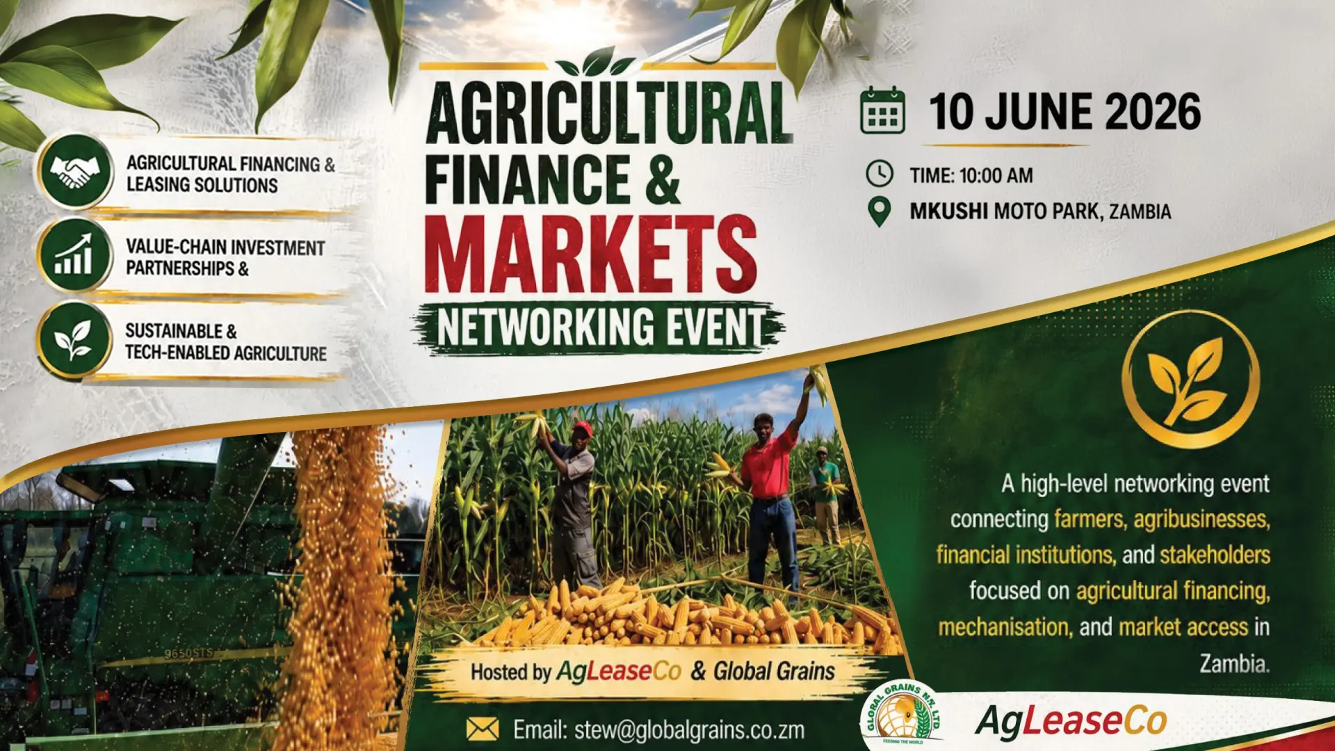 Your Invitation to Scale: AgLeaseCo &amp; Global Grains networking event