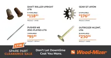 LT15 Stock Up Sale: Sawmill Spares & Replacements | Wood-Mizer
