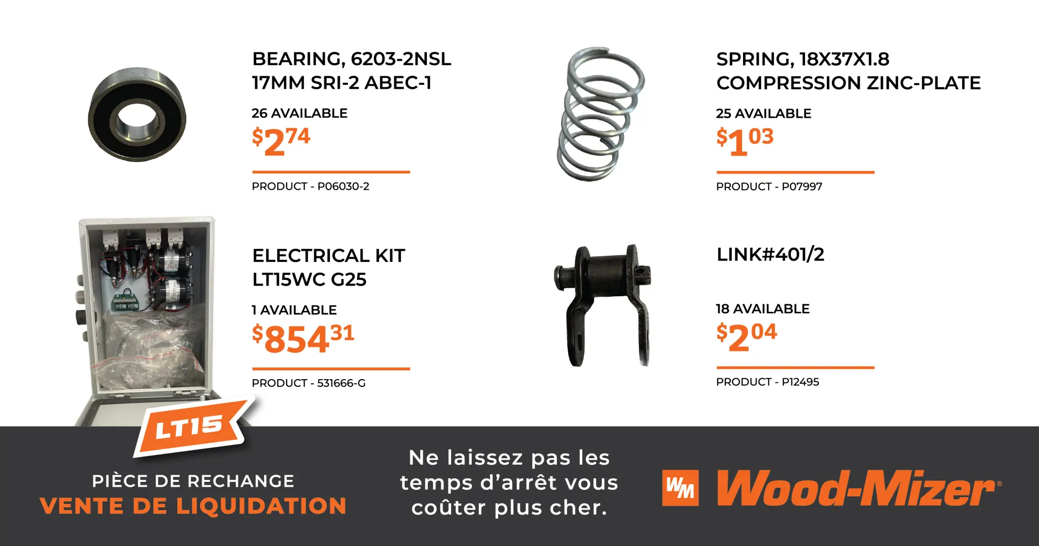 Sélection de Pièces de Rechange Wood-Mizer LT15 | Wood-Mizer