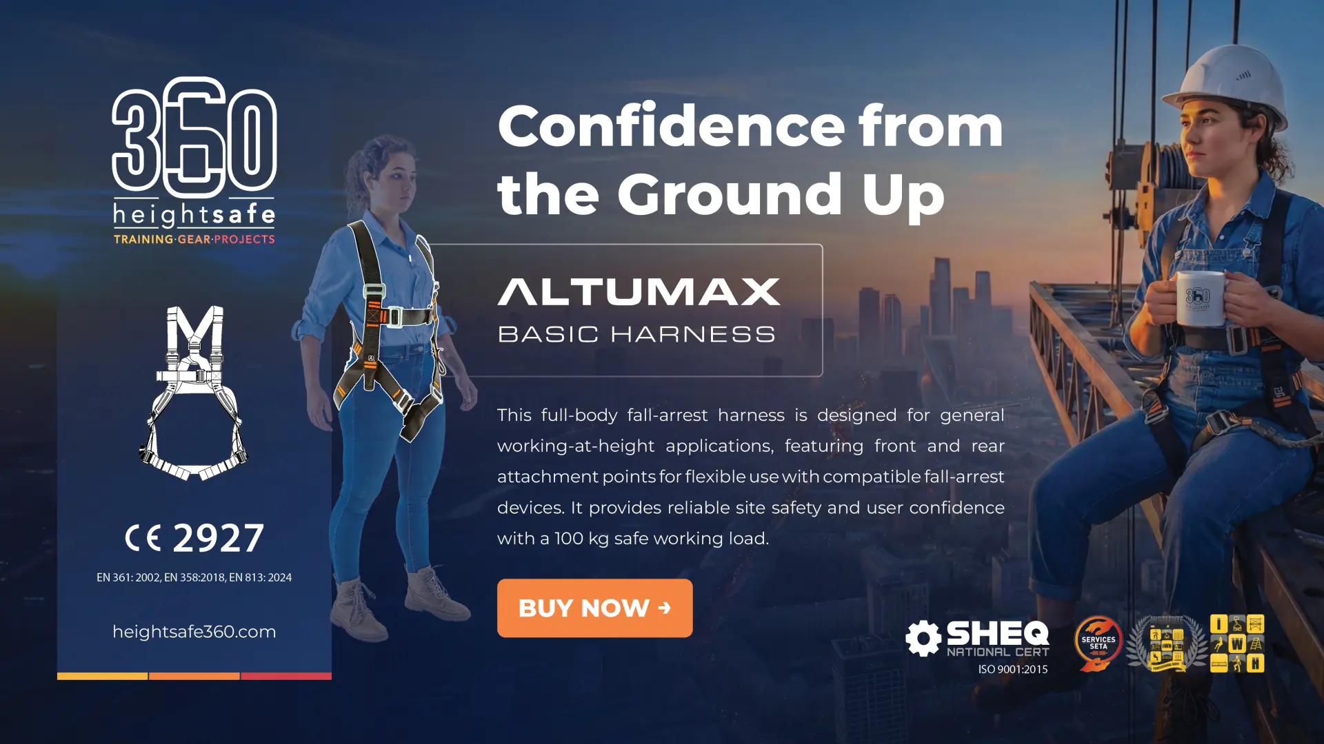 Altumax Basic Harness | Confidence from the ground up | Height Safe 360