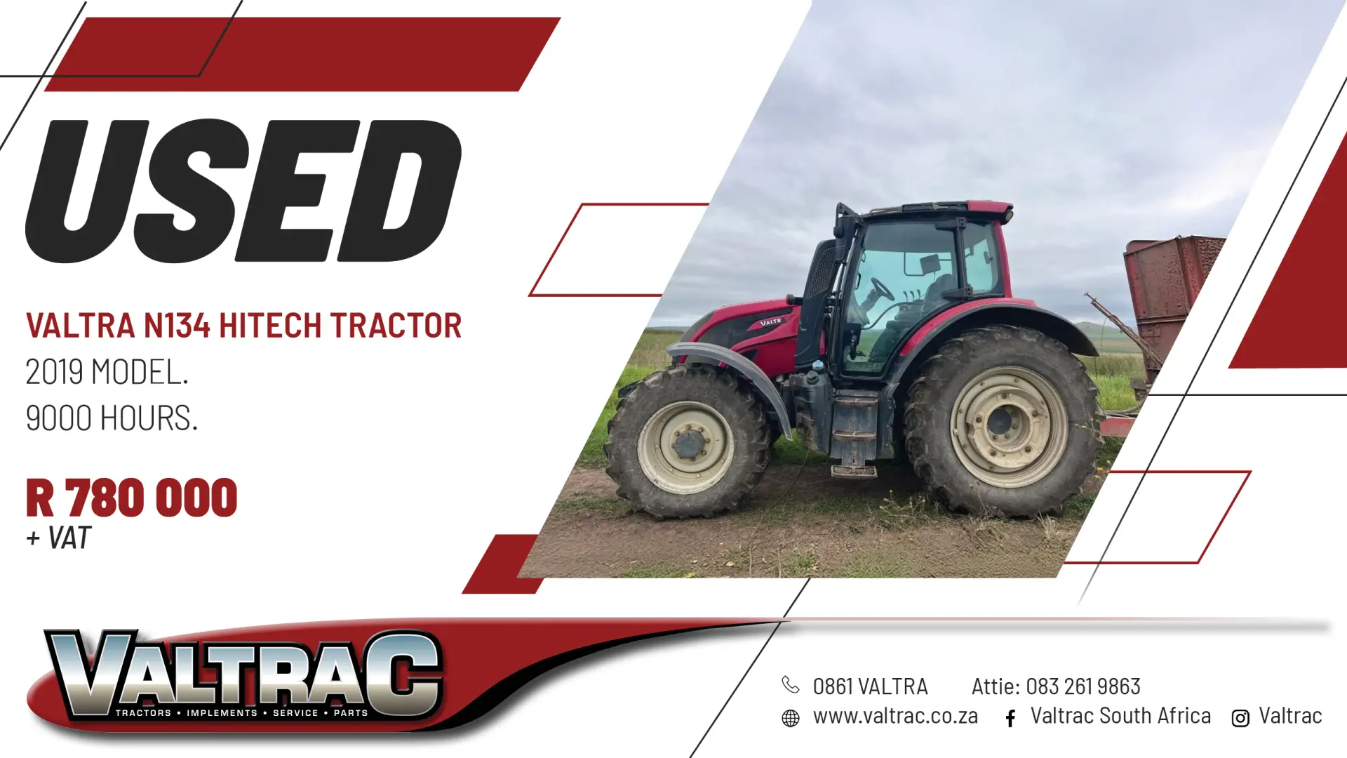 Used Valtra N134 HITECH tractor | Valtrac