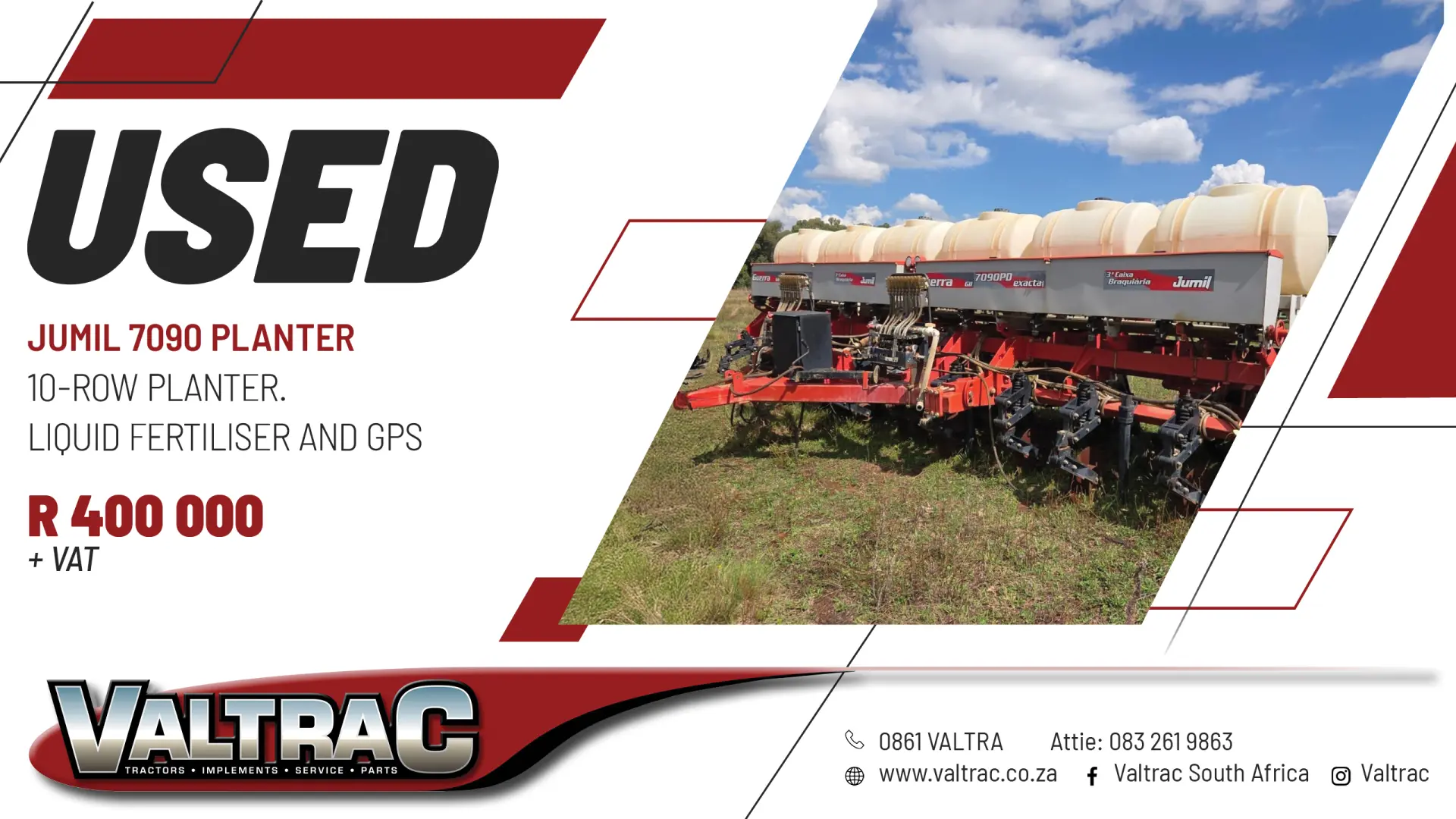 Used Jumil 7090 planter | Valtrac