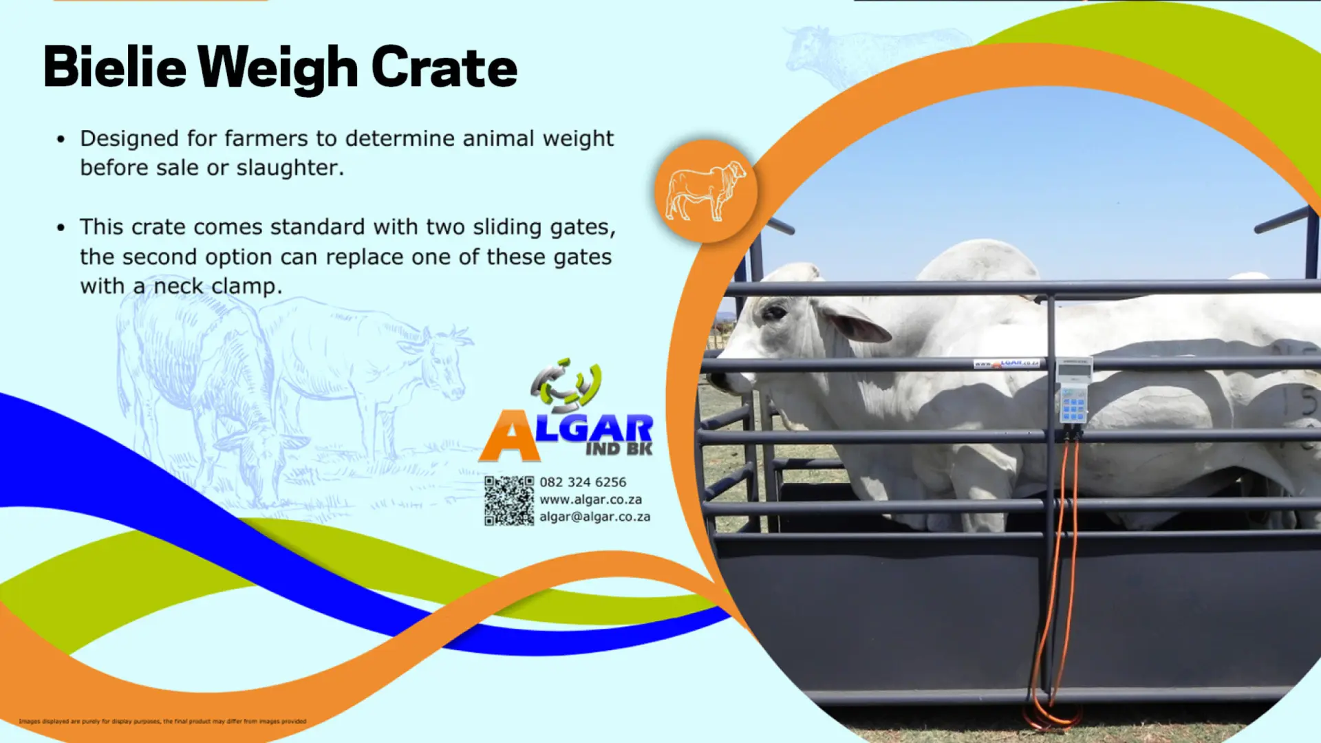 Bielie standard weigh crate / Bielie standaard weegkrat | Algar