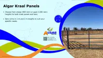 Algar kraal panels / Algar kraalpanele