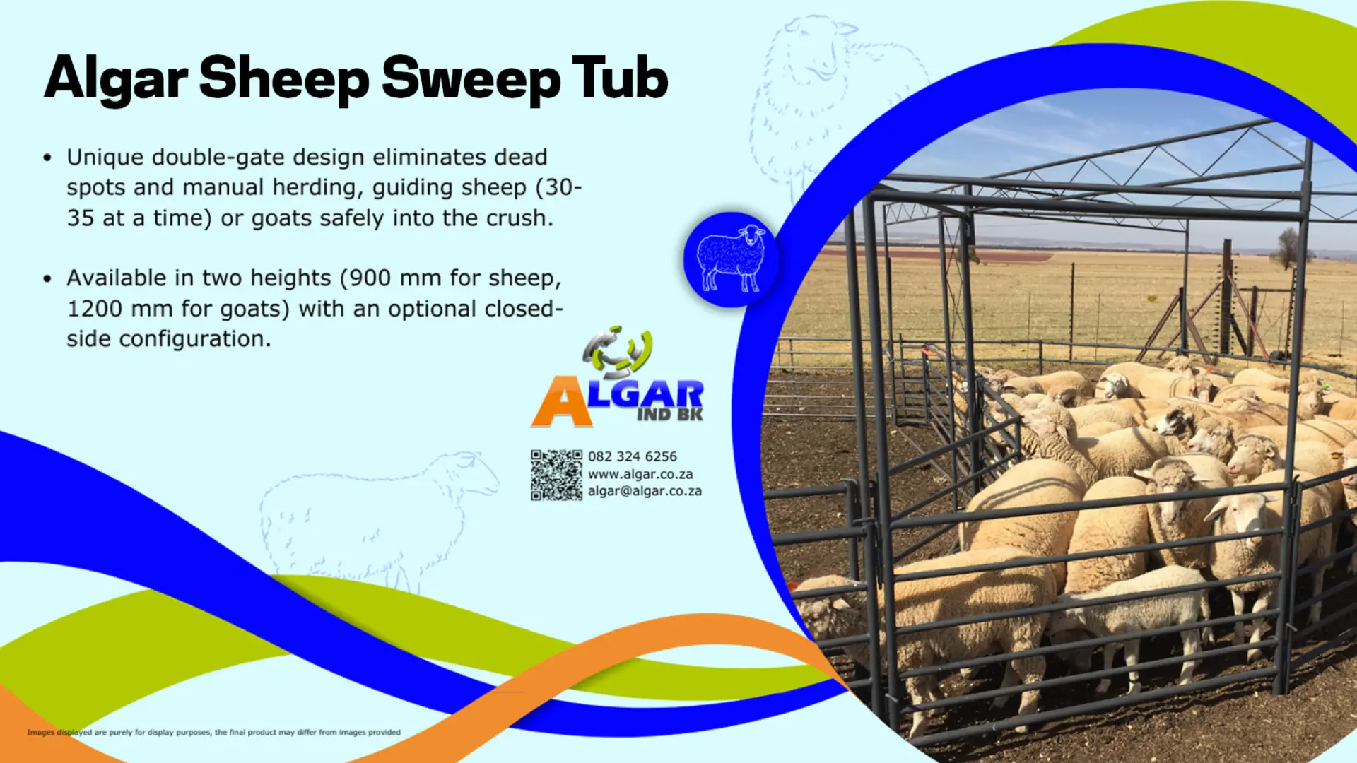 Algar sweep tub / Algar invoer fuik