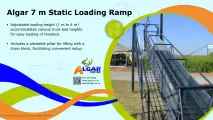 Algar static loading ramp (7 m) / Algar statiese laaibank (7 m)