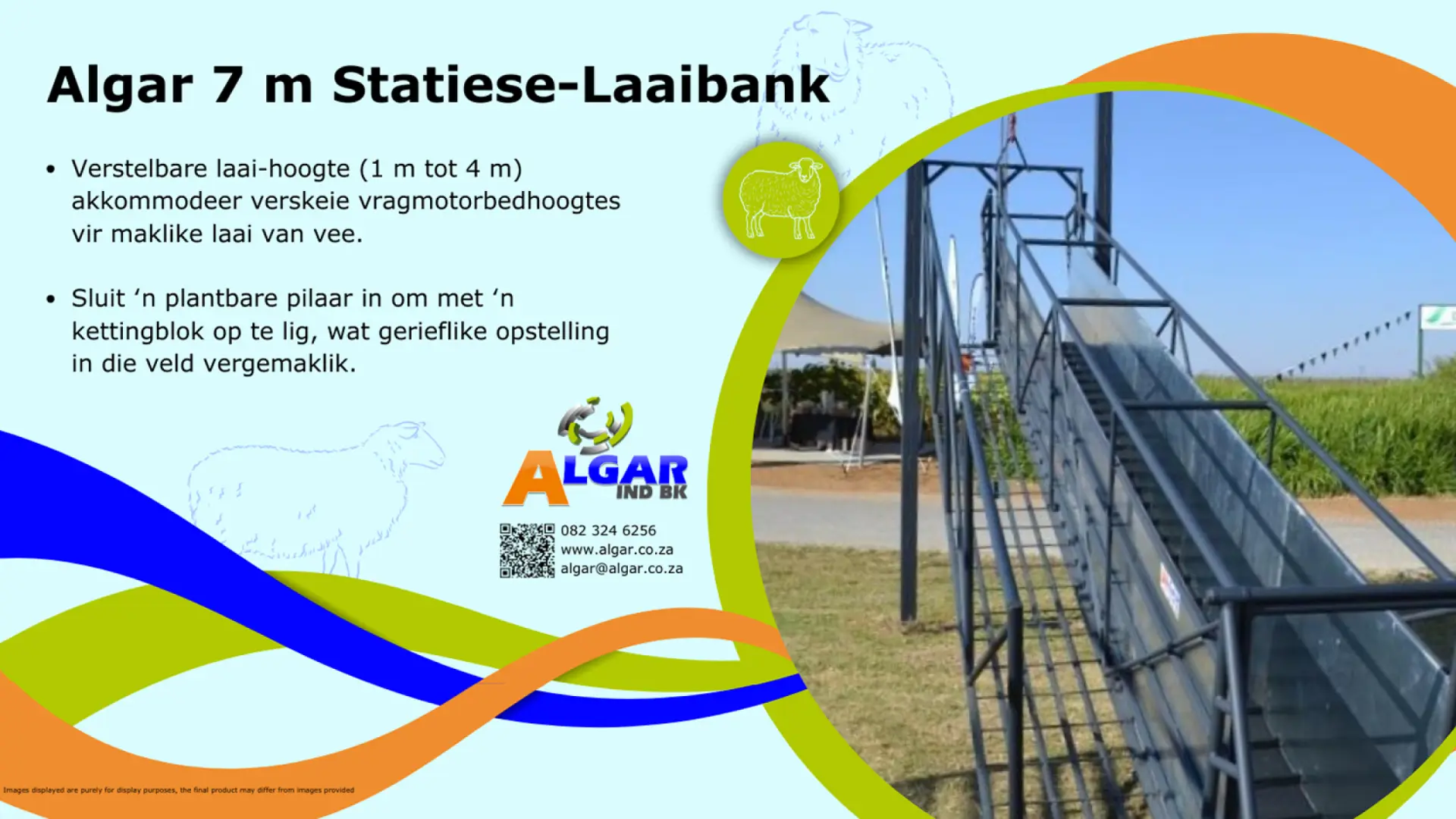 Algar static loading ramp (7 m) / Algar statiese laaibank (7 m)