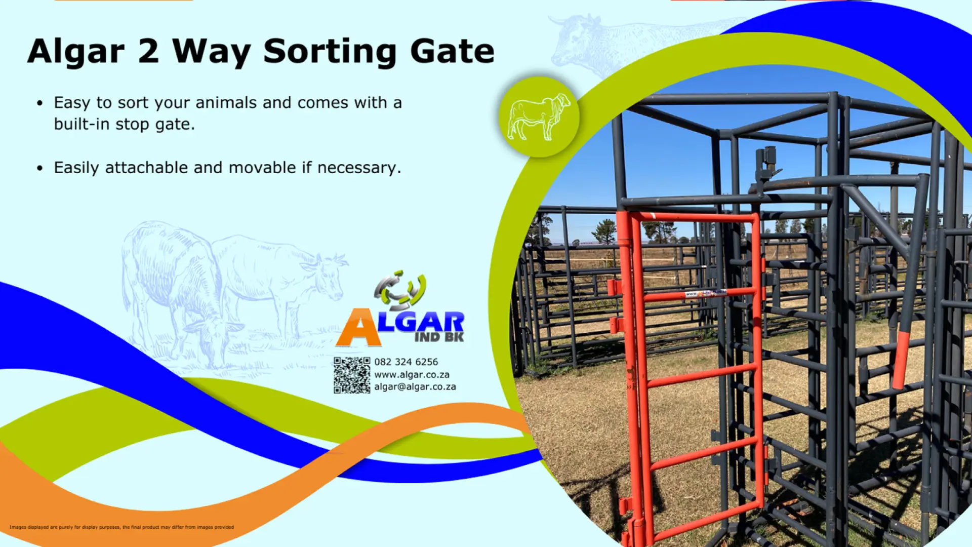 Algar two way sorting gate / Algar twee rigting sorteringshek