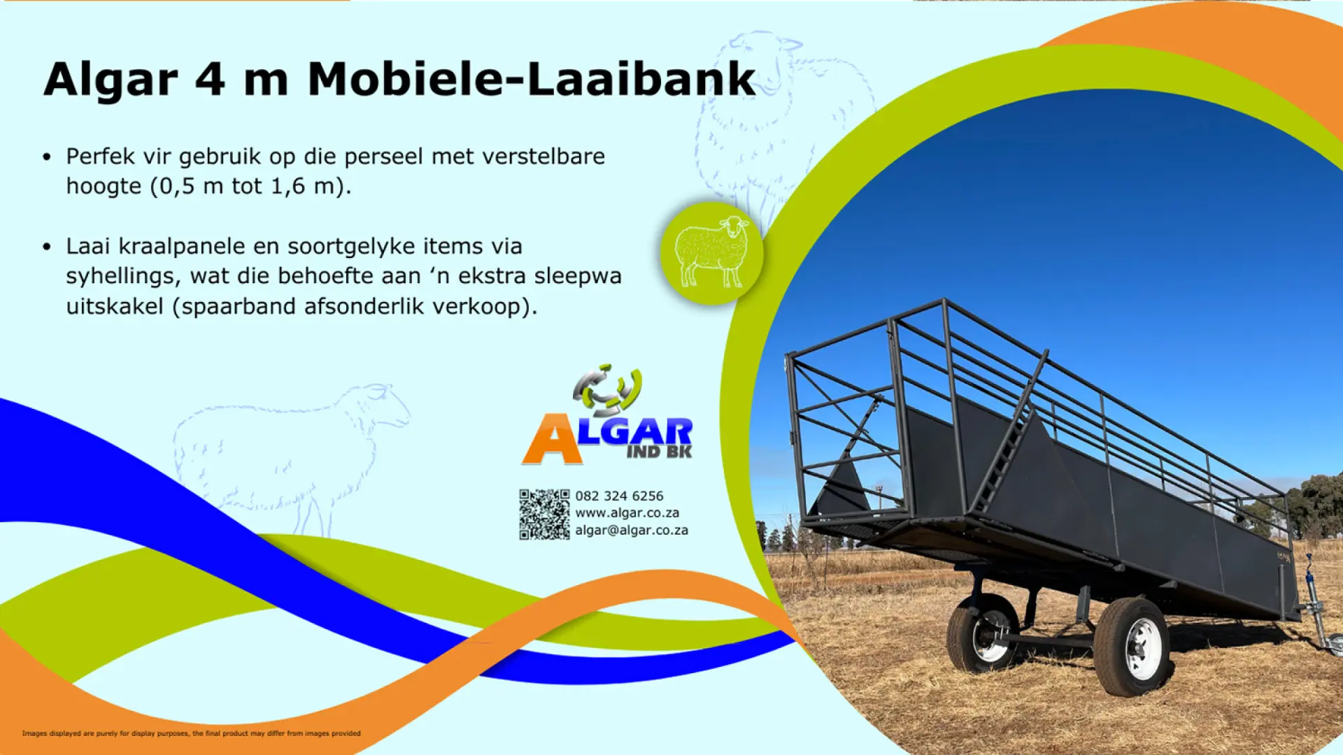 Algar mobile loading ramp (4 m) / Algar mobiele laaibank (4 m)