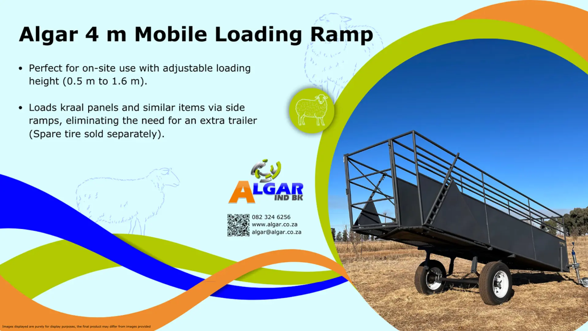 Algar mobile loading ramp (4 m) / Algar mobiele laaibank (4 m)