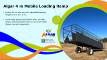 Algar mobile loading ramp (4 m) / Algar mobiele laaibank (4 m)