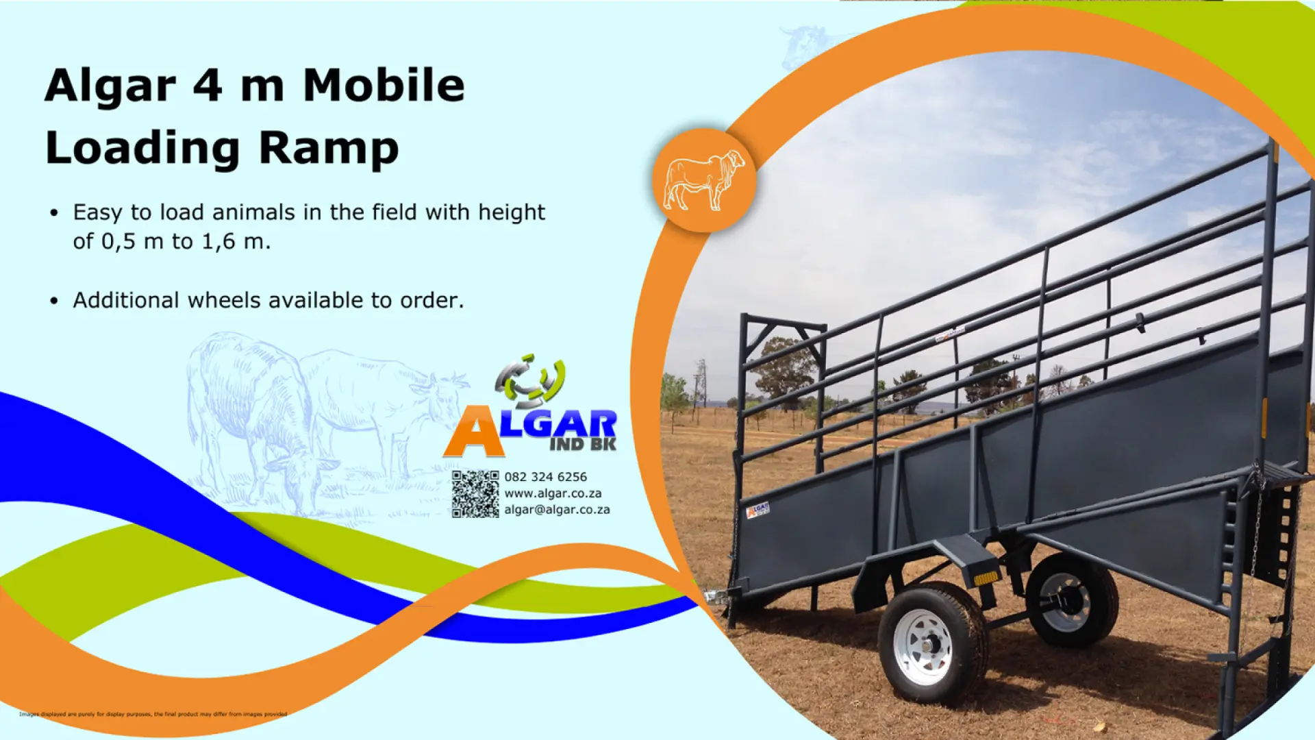 Algar mobile loading ramp (4 m) / Algar mobiele laaibank (4 m)