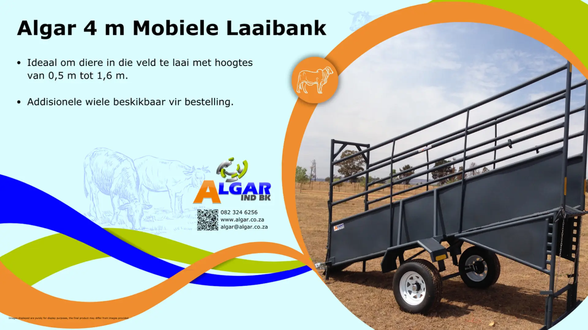 Algar mobile loading ramp (4 m) / Algar mobiele laaibank (4 m)