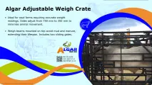 Algar adjustable weigh crate / Algar verstelbare weegkrat