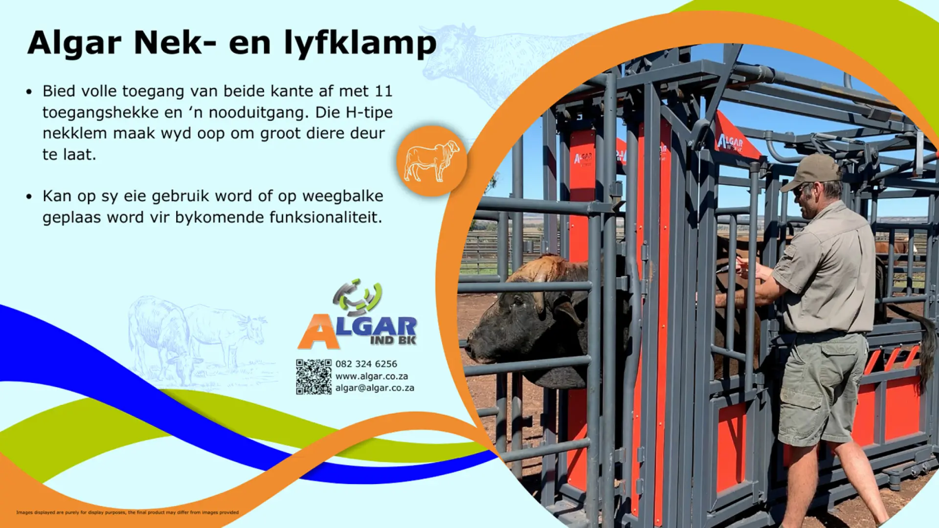Algar neck and body clamp / Algar nek- en lyfklamp