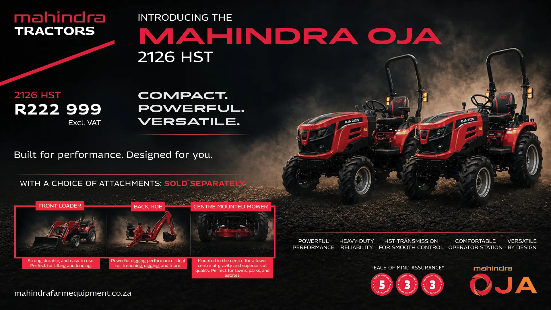 Mahindra OJA 2126 HST