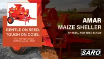 SARO AMAR Maize Sheller: Gentle on Seed, Tough on Cobs | Saro Agro