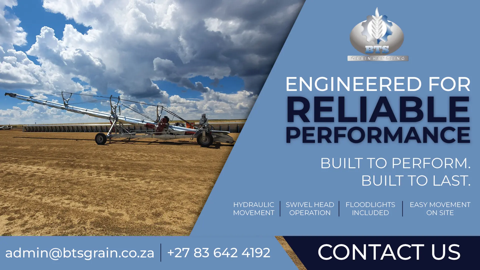 Engineered for Reliable Performance: Built to Perform, Built to Last | BTS Grain Handling
