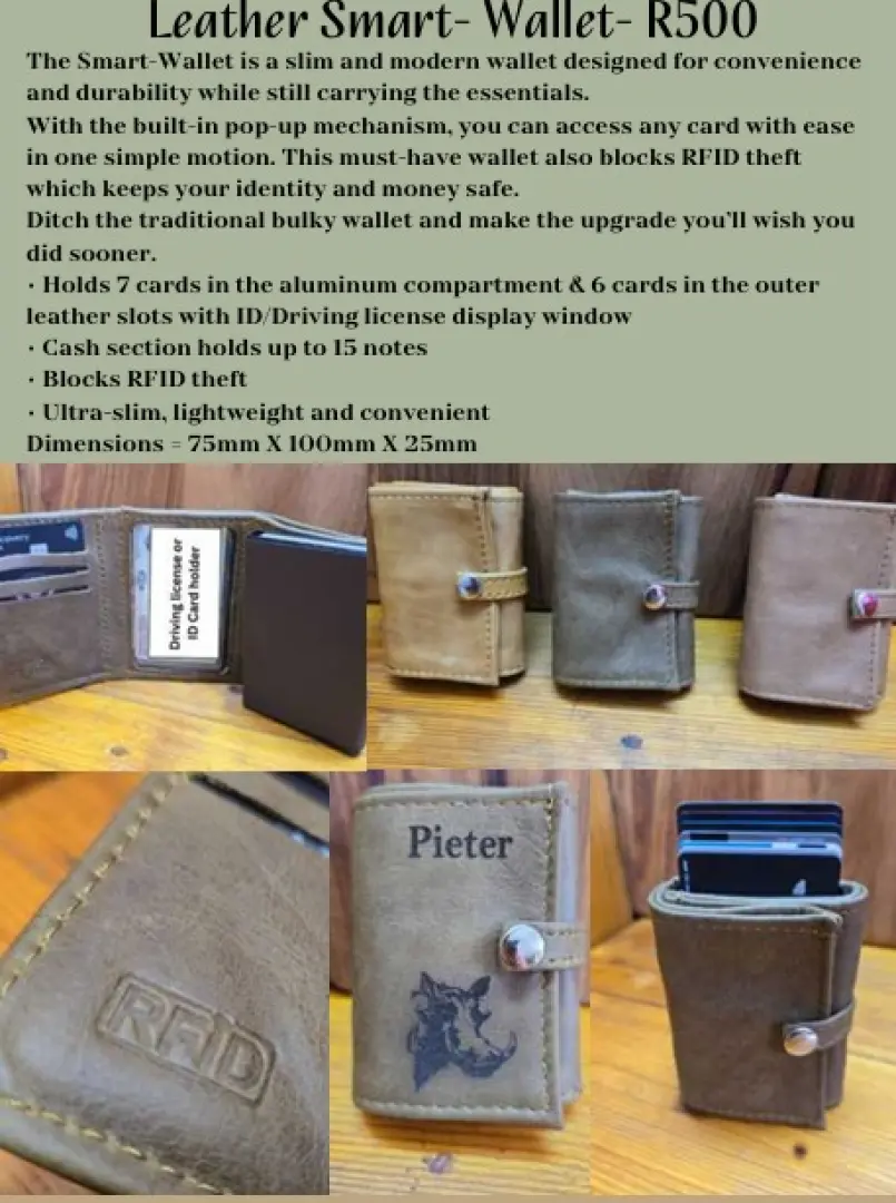 Leather Smart- Wallet |  Slim and modern wallet designed for convenience | Outdoor Innovation