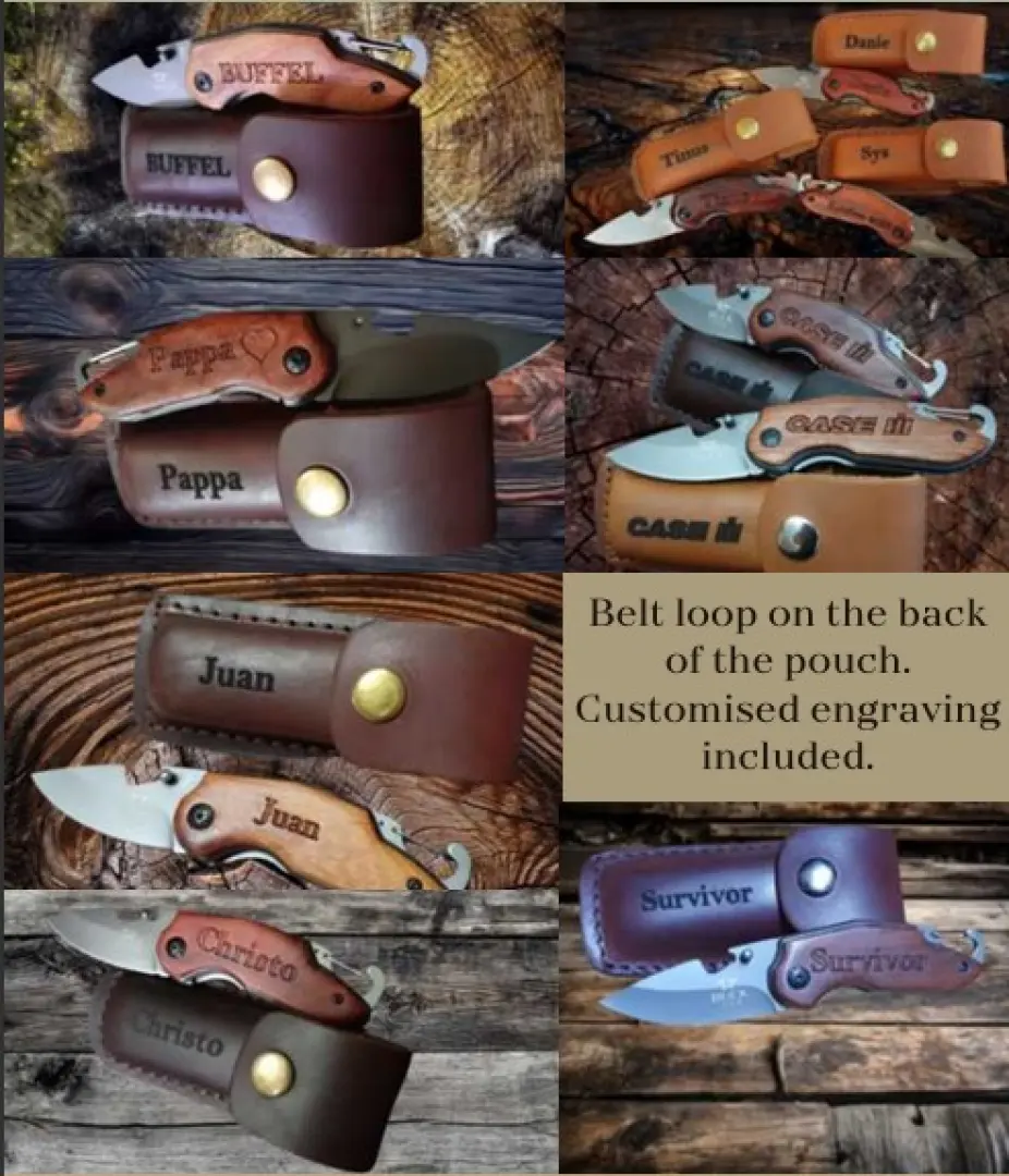Combo Deal - Knife &amp; Leather Pouches | Outdoor Innovation