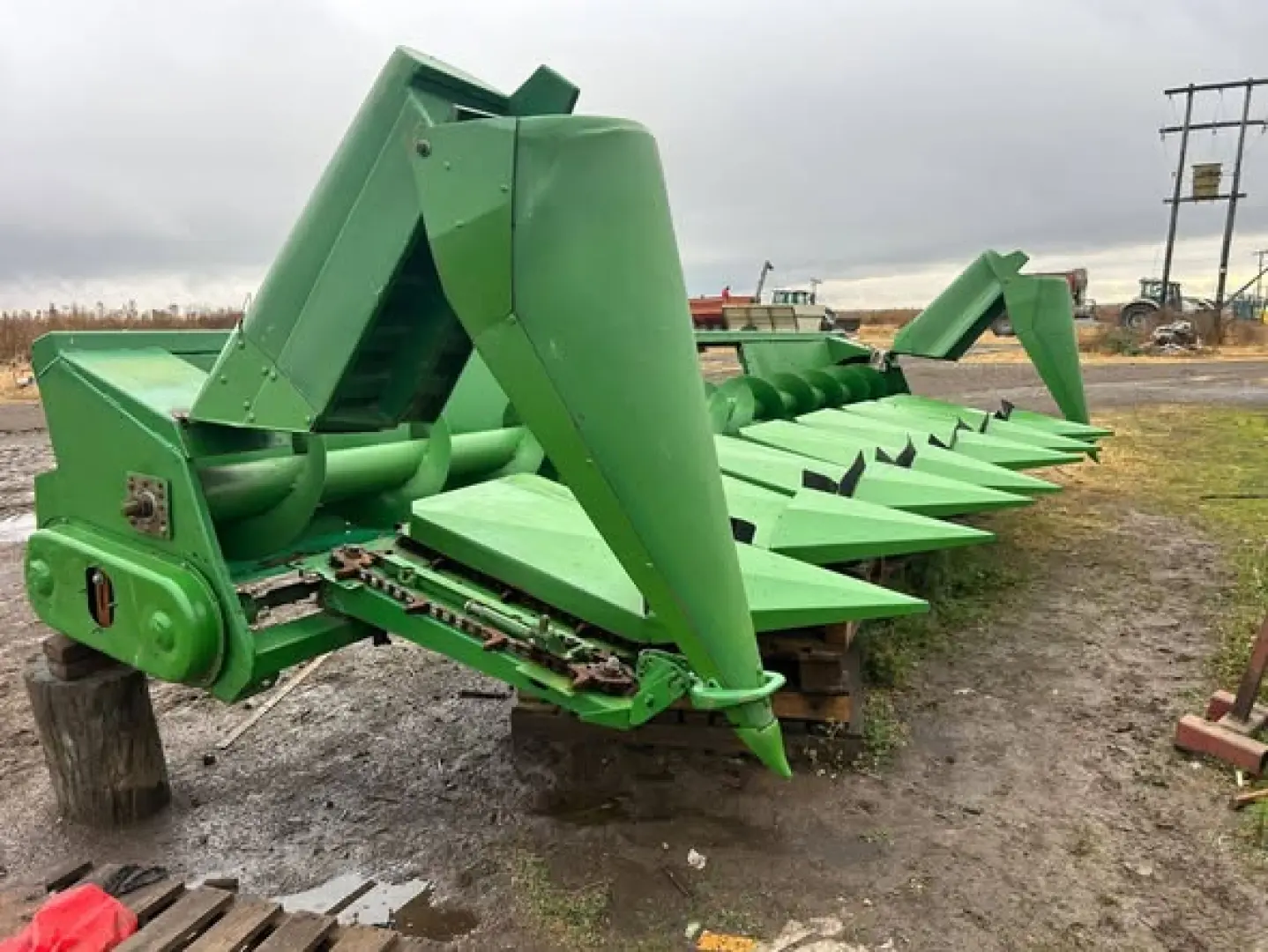 John Deere 8 ry .76 plukkerkop   Nuwe bed, pulleys, kettings en bearings op | MK Landbou Dienste