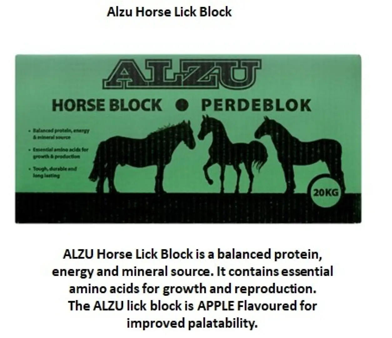 The Alzu Horse Lick Block | Outdoor Innovation