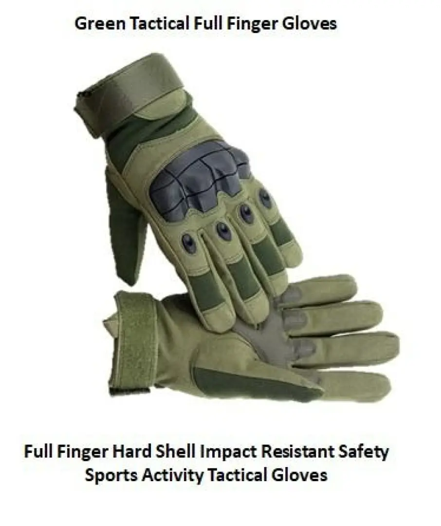 The Green Tactical Full Finger Glove | Outdoor Innovation