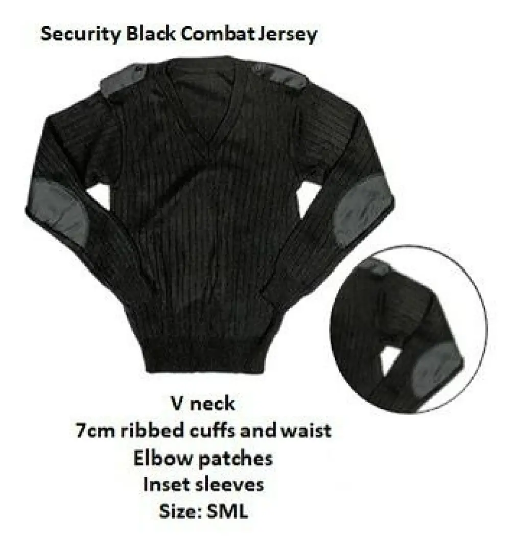 The Security Black Combat Jersey | Outdoor Innovation