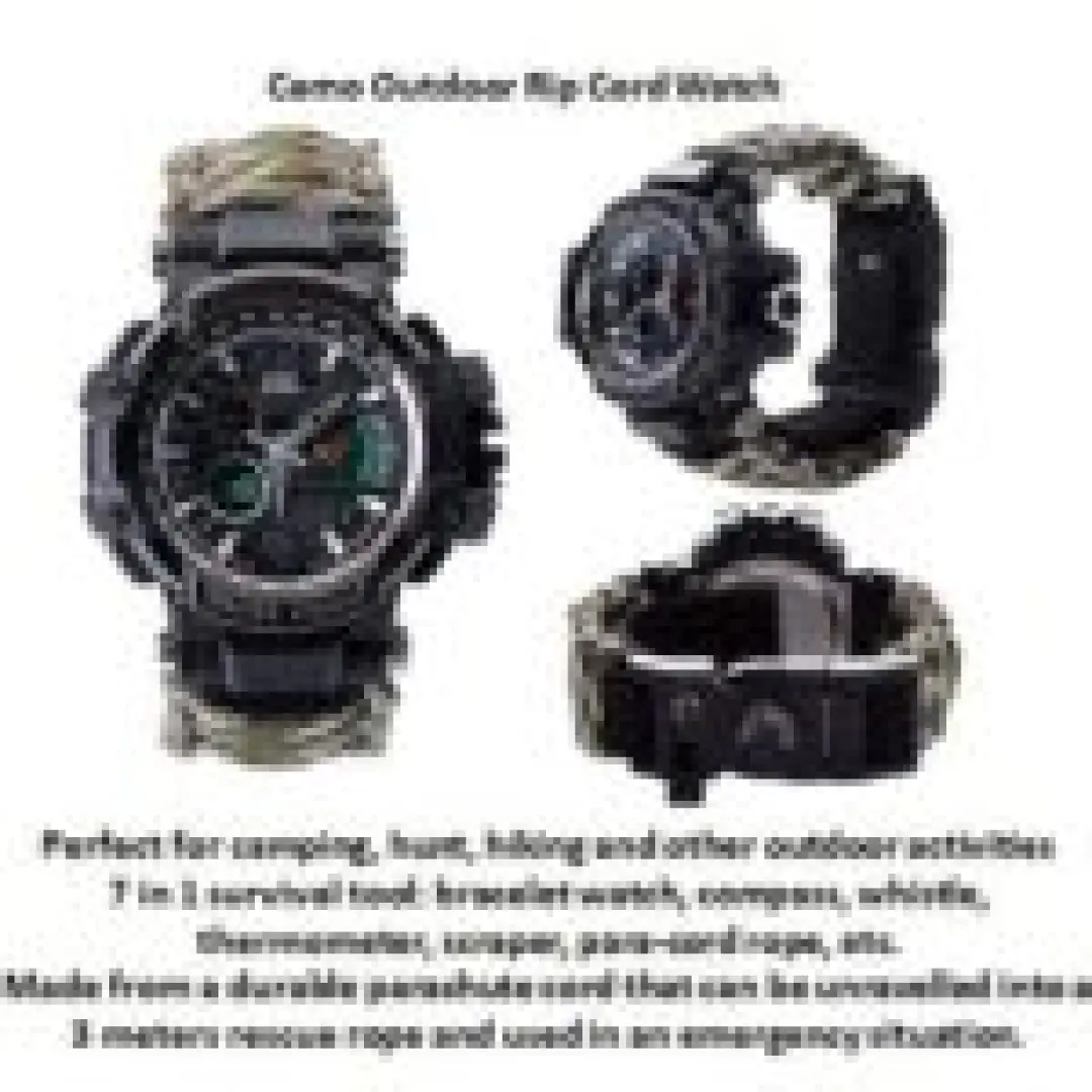 Camo Outdoor Rip Cord Watch