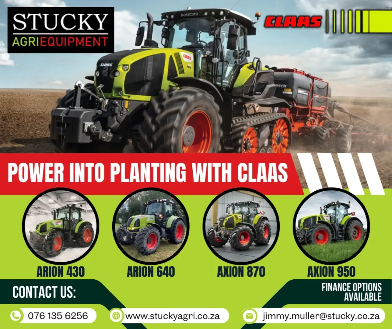 Power into planting with Claas | Stucky Agri