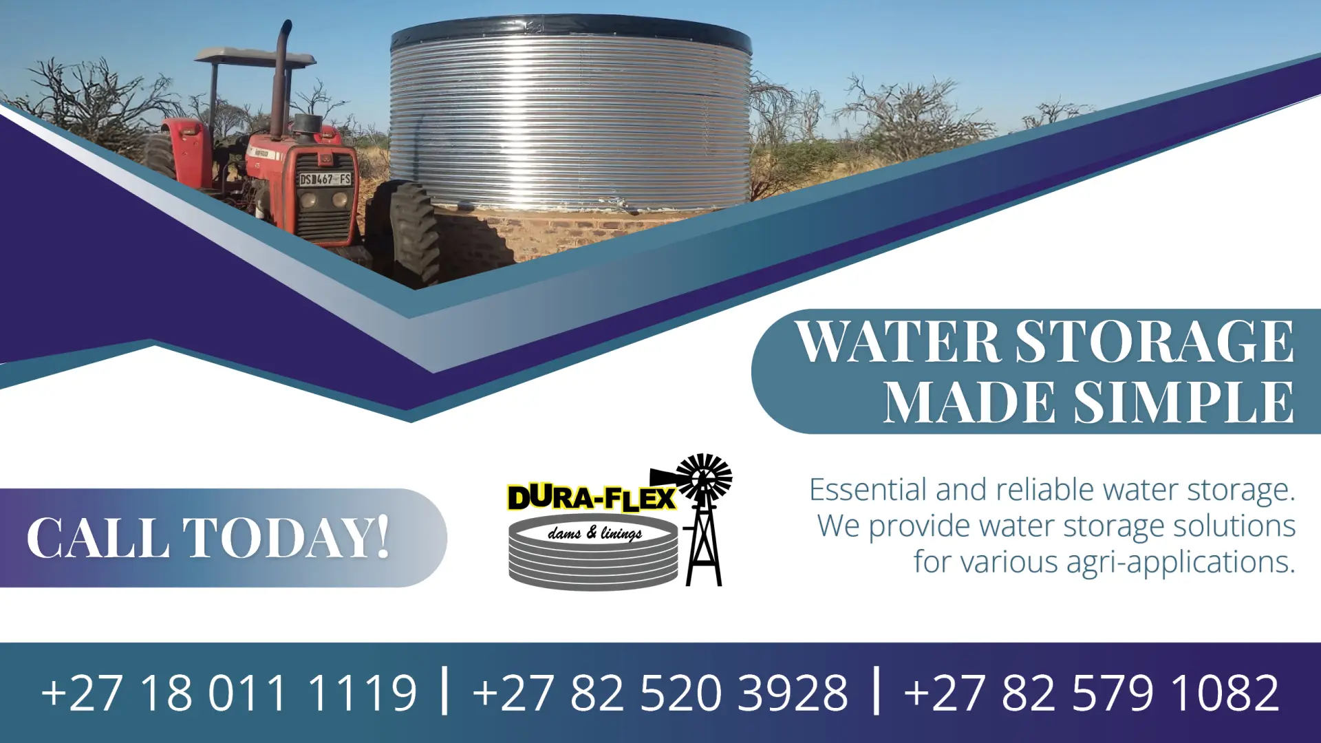 Water storage made simple | Essential and reliable water storage | Duraflex Dams &amp; Linings