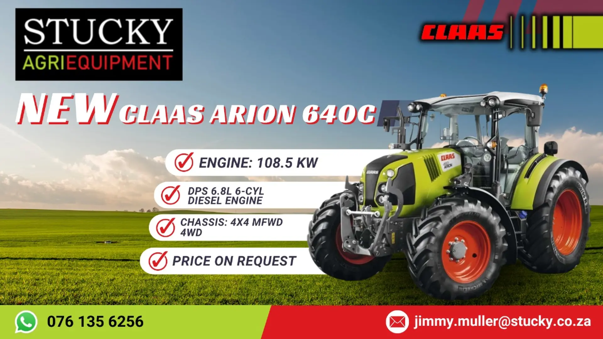Claas Arion 640C | Stucky Agri