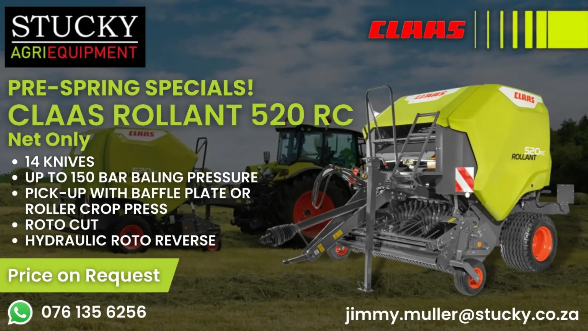 Claas Rollant 520RC (net only) | Stucky Agri