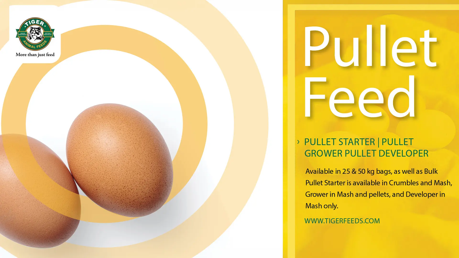 Pullet feed | Tiger Animal Feeds