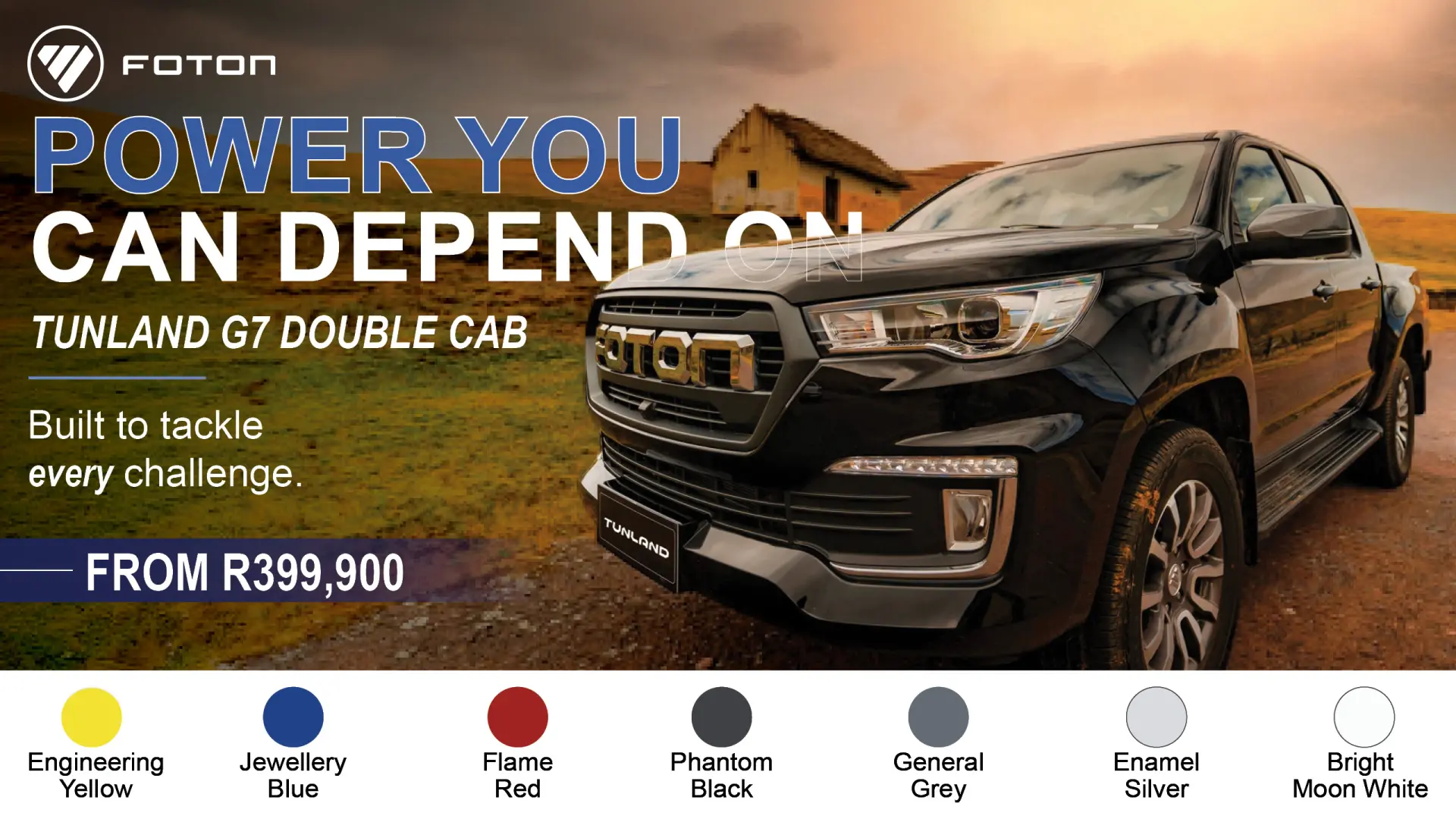 Foton Tunland G7 Double Cab | Power you can depend on