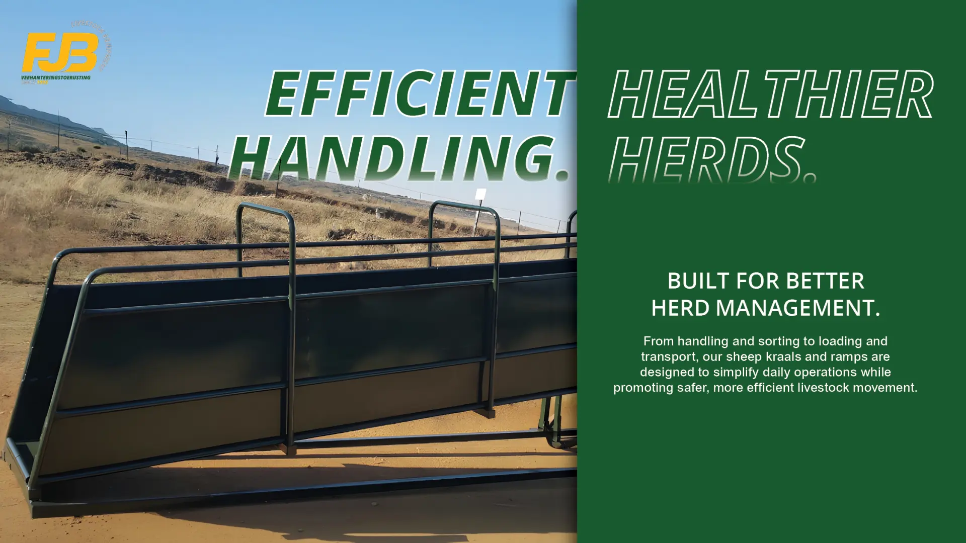 Efficient Handling, Healthier Herds | FJB Equipment
