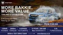Meet the Foton Tunland G7 Double Cab | More bakkie. More value.