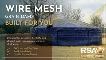 Wire mesh grain dams built for you | RSA Grain Storage Solutions