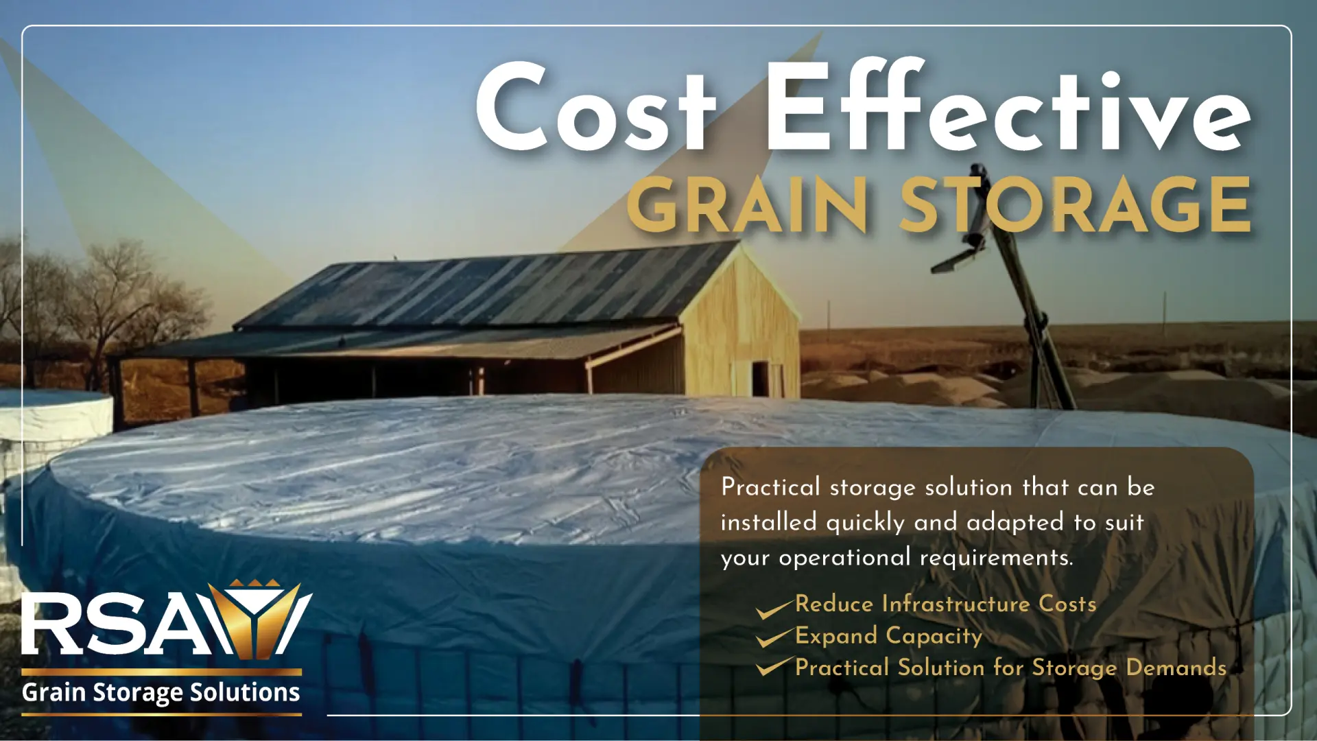 Cost effective grain storage solution from grain dams to silos | RSA Grain Storage Solutions