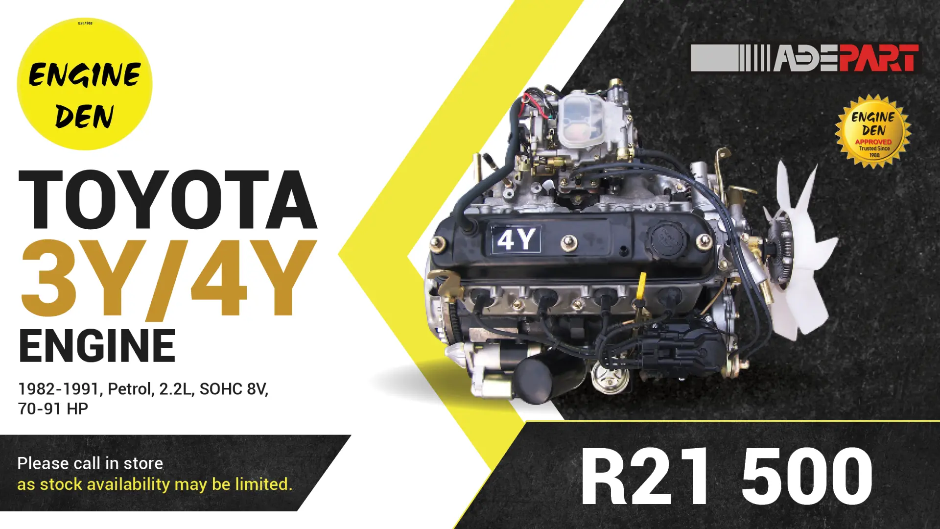 Toyota 3Y/4Y Engine | Engine Den