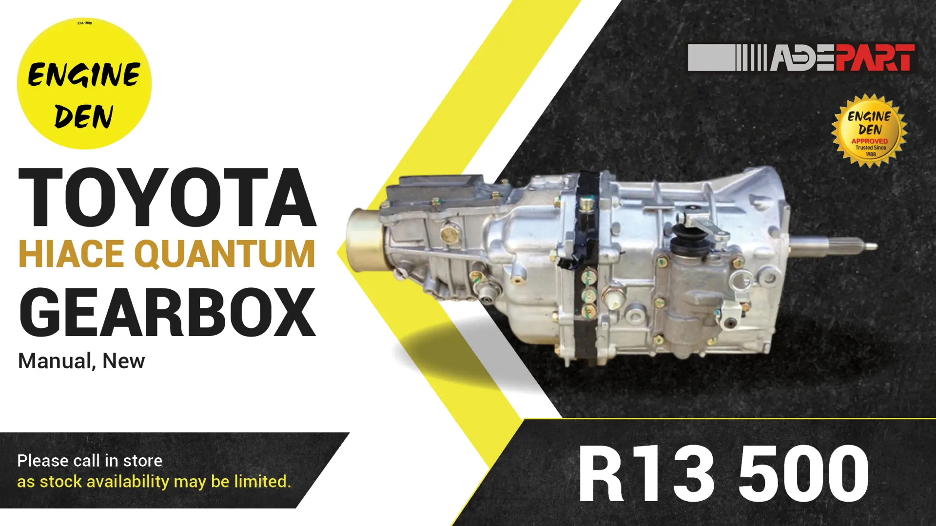 Toyota Hiace Quantum gearbox | Engine Den