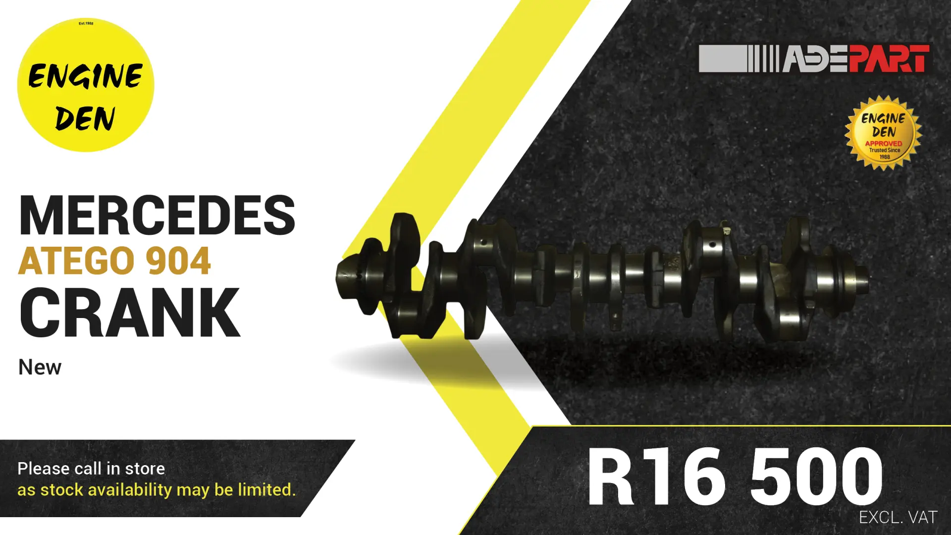 Mercedes ATEGO 904 new crank | Engine Den