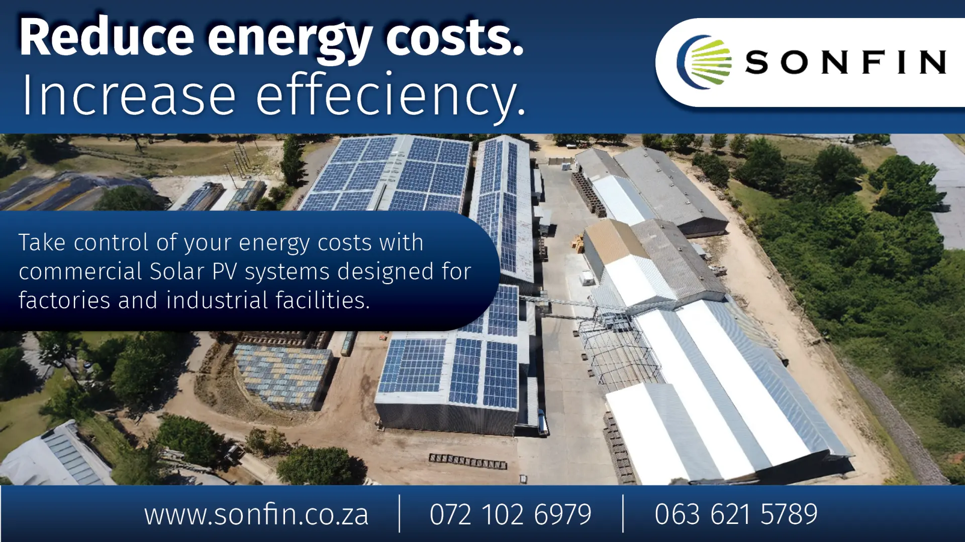 Reduce energy costs, Increase efficiency | SONFIN 