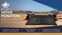 Move position, Perform | 10m x 3m Mobile Drive-Over Hopper | BTS Grain Handling