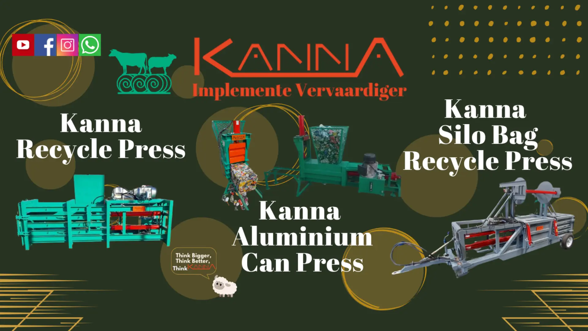 Kanna Recycle Press, Aluminium Can Press &amp; Silo Bag Recycle Press | Kanna Industries