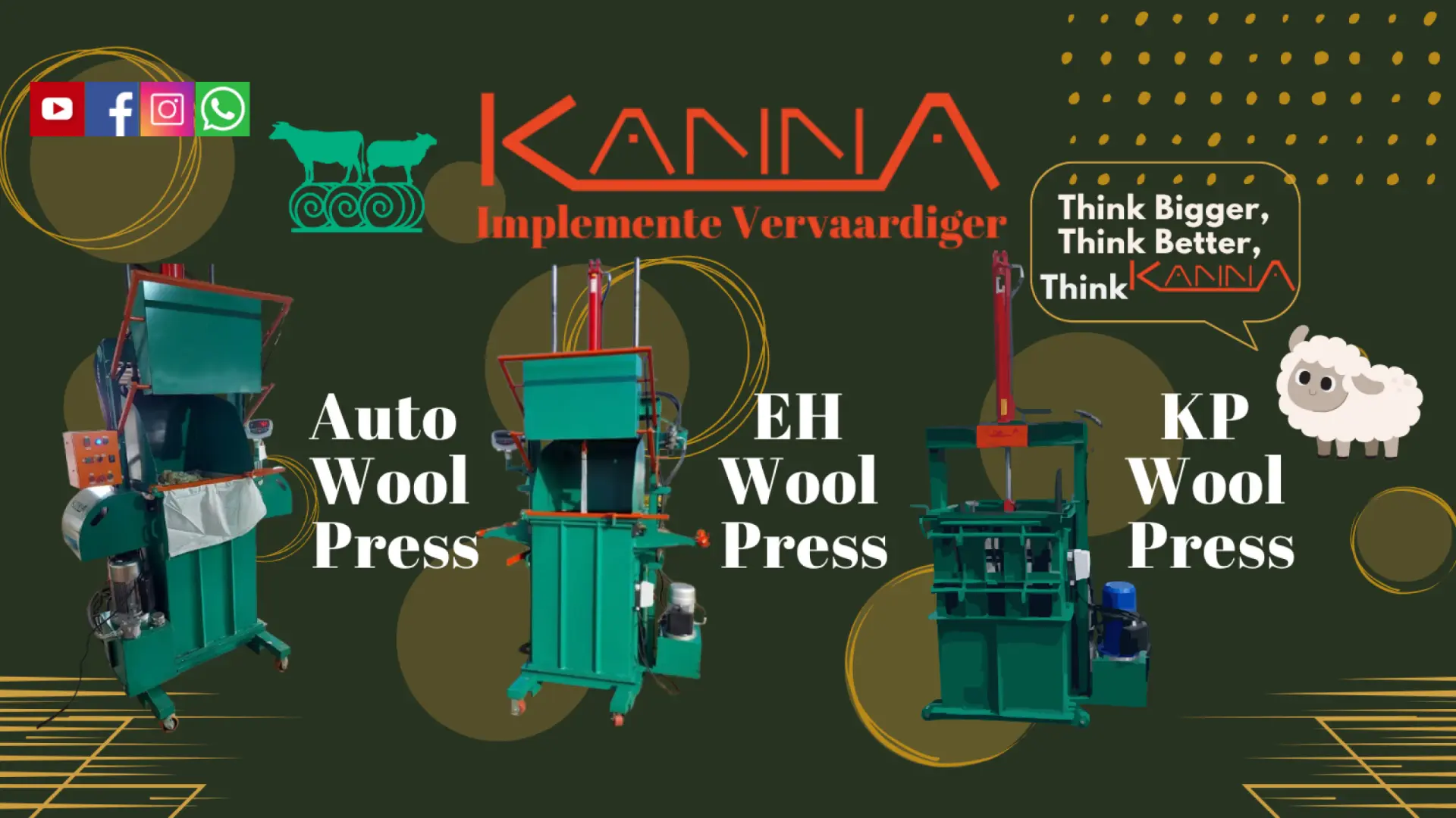 Kanna Auto, EH &amp; KP Wool Press | Kanna Industries