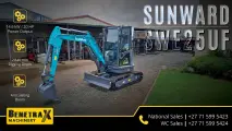 Sunward SWE25UF mini excavator | Compact power for precision excavation | Benetrax Machinery