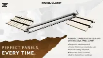 Perfect glue-ups, every time. Build your next masterpiece with the Anvil Engineering panel clamp