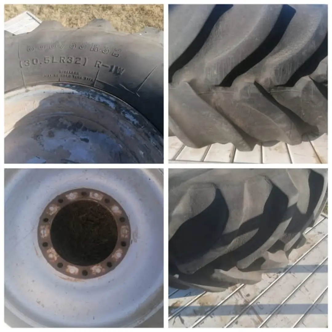 2x Firestone Tyres met rims  800/65R32 | MK Landbou Dienste